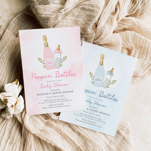 Convites Chá de fraldas De Garrafas