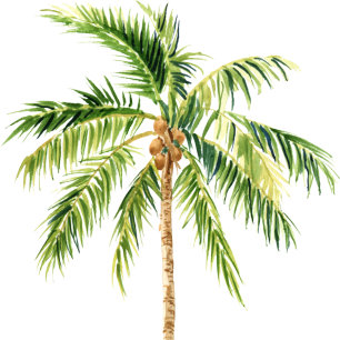 Convite tropical de palmeira