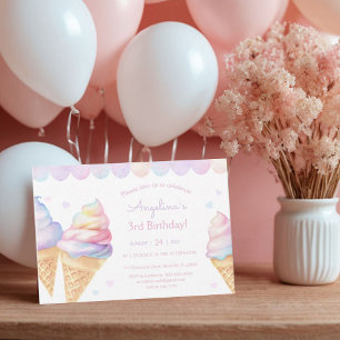 sorvete de convite para segundo aniversário