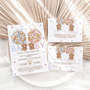 Convites Teddy Bears - Revelação de Gênero