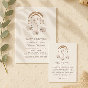 Convites Brinquedo de ursinho doce pastel de boho. Chá de f