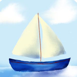 Convites Belo Chá de fraldas de Barcos Azuis