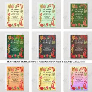 Janto da Família Potluck Yellow Invite