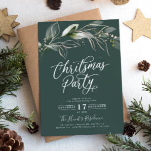 Natal Convite de festas Moderno Natal Natal Verde
