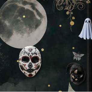 Convite de Festa de Halloween para Adultos Roxos