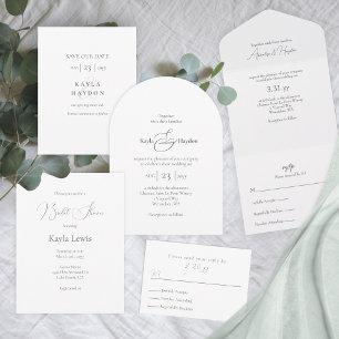 Casamento Básico e Minimalista do Script Elegante