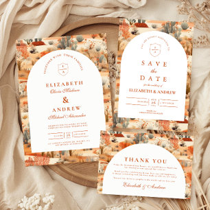 Cartão De Agradecimento Casamento no Deserto Floral do Sudoeste