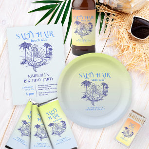 Convites Festa de Verão de Cowgirl da Sereia Azul Costeira