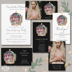 Cartão De Visita Foto de Apothecary Yoga Boho de Óleos Essenciais M
