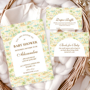 Convites Animais Tropicais de Histórias de Babá Chás de Beb