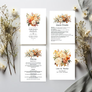 Reserve A Data Champagne e Ivory Floral Weding