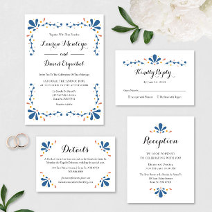 Convite para Casamento de Talavera Mexicano