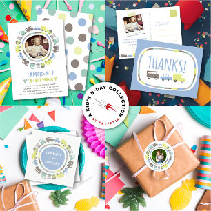 Cartão Postal Festa de aniversário do Garoto de Brinquedos de Me