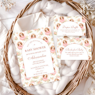 Convites Chá de Bebê Jardim de Fadas Mágico