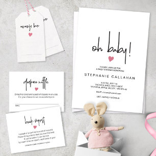 Cartão De Informações Chic Deseja Jogo De Chá Para Bebê