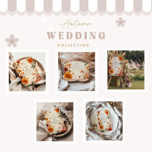 Convites Casamento Rustic Fall Flower