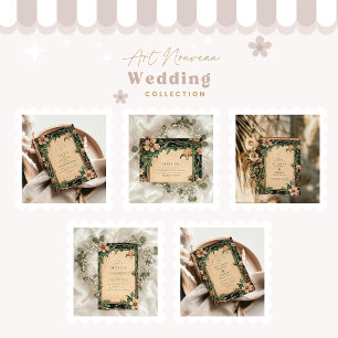 Reserve A Data Ivory Bloom Art Nouveau Wedding