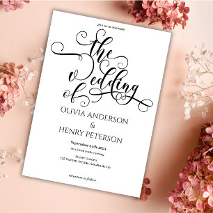 Adesivo Casamento com Script de Caligrafia Elegante Obriga