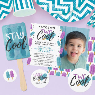 Convites Dois Pop de gelo no segundo aniversário de Verão d