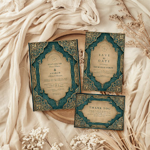 Reserve A Data Casamento Islâmico Esmeralda Dourado