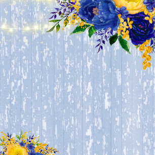 Convites Casamento das Luzes de Madeira de Peony Amarela In