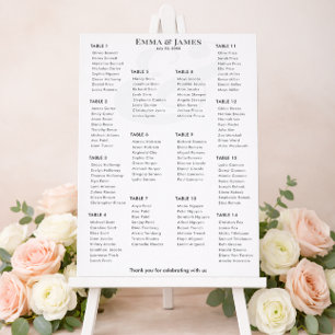Lugar Cartão de Casamento Black Reverse Ampersand   Asse