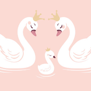 Convites Pássaro Chá de fraldas dos Cisnes com Pêssego de C