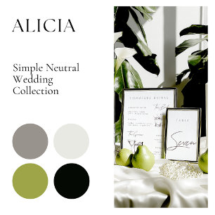 Cartão de Gabinete de Detalhes de Casamento Minima