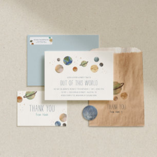 Etiqueta Aquarela do Sistema Solar