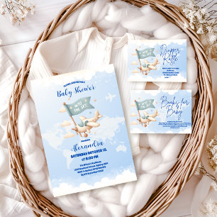 Cartão De Informações Aventura Aviária Aguarda Livros para Bebê