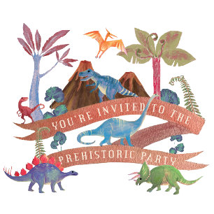 Convite aos dinossauros   Partido pré-histórico