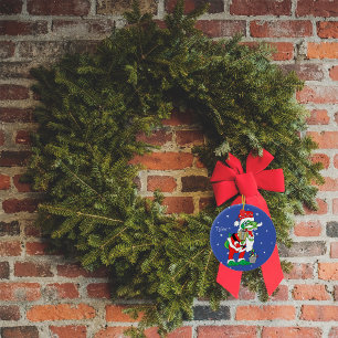 Bóton Redondo 7.62cm Natal TySantaSaurus Round