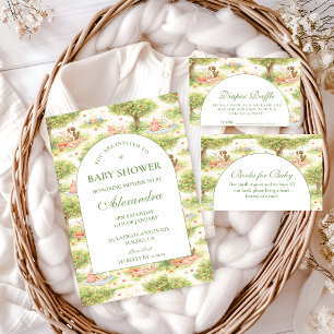 Convites Celebração de Chuveiro de Bebê Fofa em Tons Pastel