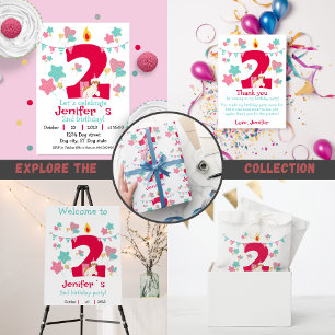 Convites Vela com a forma de um aniversário vermelho número