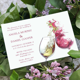 Adesivo Casamento de dança de vinho tinto e branco