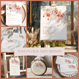 Adesivo Boho Floral Baby Brunch