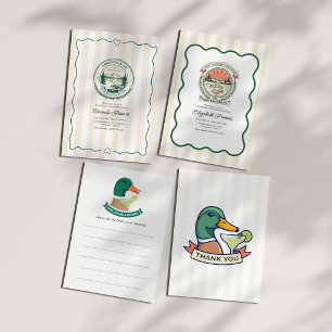 Cartão De Agradecimento Margs Mallards & Matrimony Lago Bachelorette