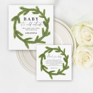 Anúncio Querida, está frio fora do chá de fraldas de aquar