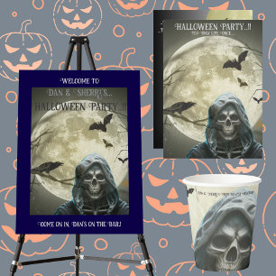Convites Festa de Halloween da Grim Reaper