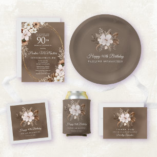 Cartão De Agradecimento 90 de outono neutro branco