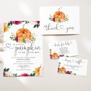 Cartão De Informações Plantação de abóbora floral adivinha quantos cartõ