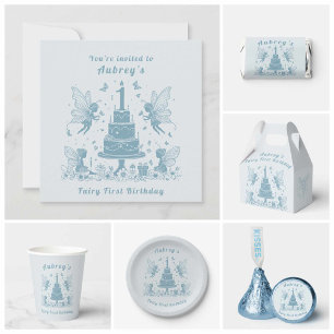 Convites Marco Mágico: Primeiro Aniversário de Uma Fada