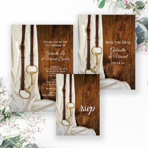 RSVP de Casamento do País do Satin Branco e Bit Ho