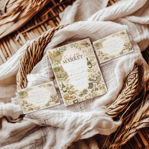 Cartão De Agradecimento Chá de Noiva Garden Harvest Market