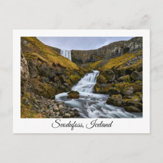 Svodufoss, Islândia souvenir cartão postal