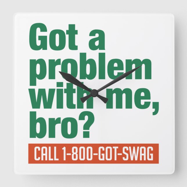 SWAG - relógio de parede personalizado (Frente)