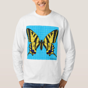 Swallowtail (branco) - Camisa de manga longa, de u
