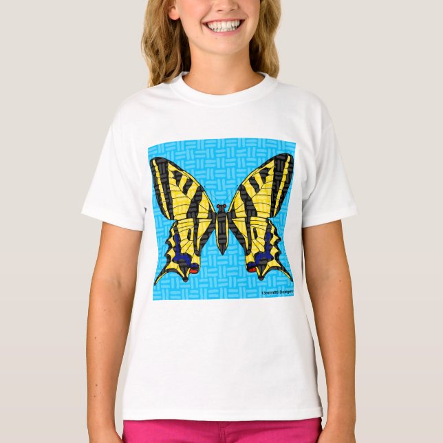 Swallowtail (branco) - T-Shirt Básica Feminina (Frente)