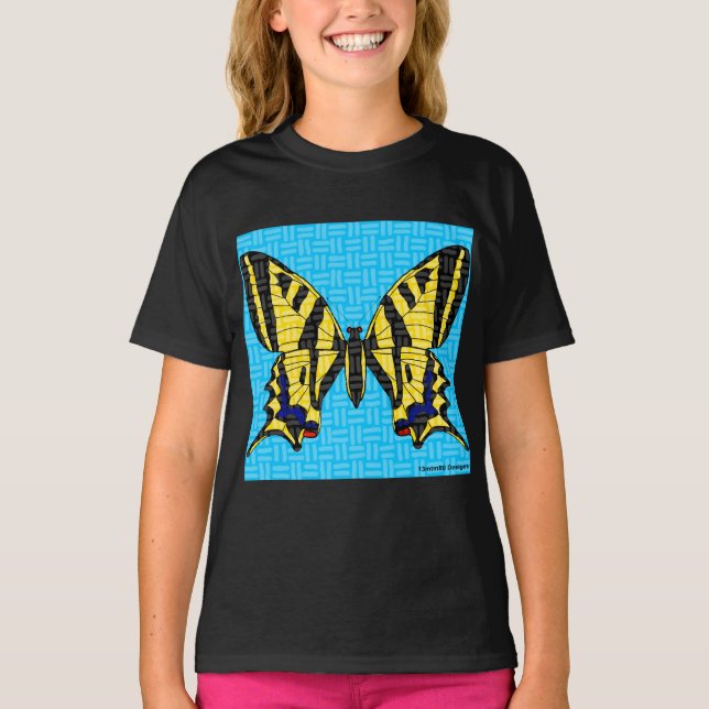 Swallowtail (vívida) - Camiseta Básica Feminina (Frente)