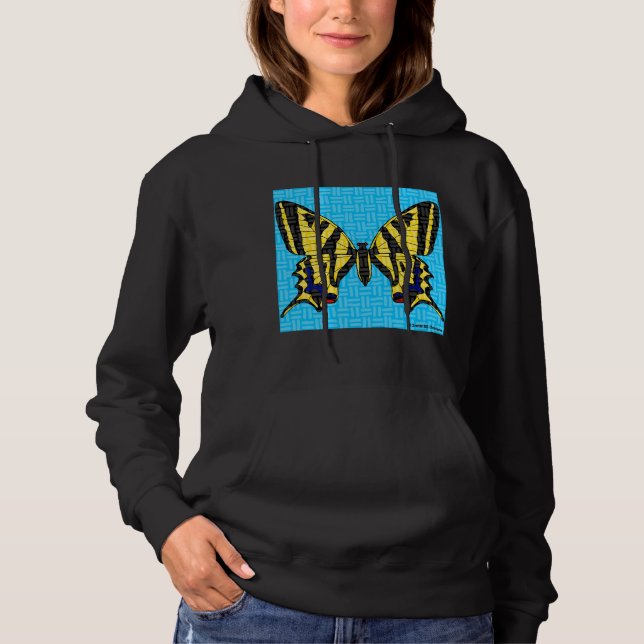 Swallowtail (vívida) - Suéter com Capuz Feminino (Frente)